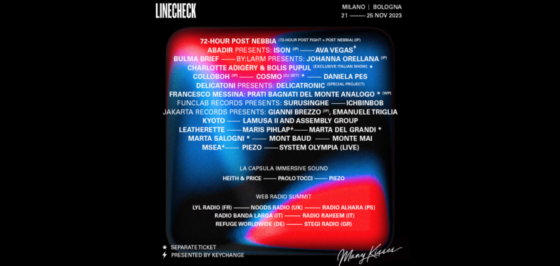 Linecheck 2023 -  Discover the complete line-up
